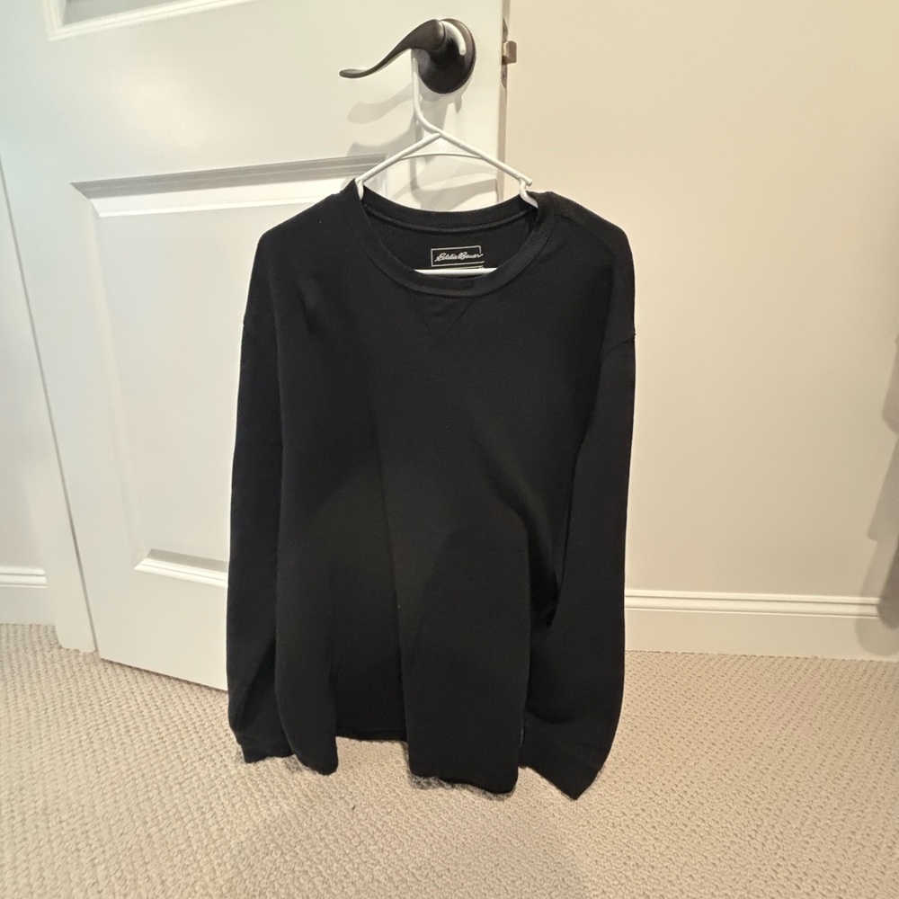 Eddie Bauer Black Crew Neck Sweater